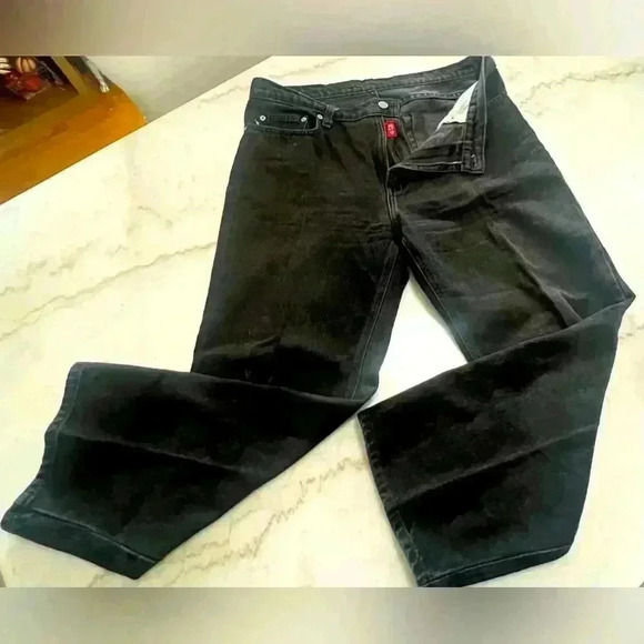 Vintage Ralph Lauren Polo Women’s Black Denim Cropped Saturday Jeans Size 12 - Picture 1 of 4